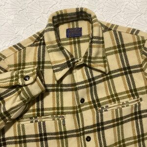 VTG 70s Pendleton Plaid Wool Jacket